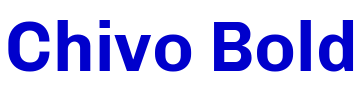 Chivo Bold police de caractère